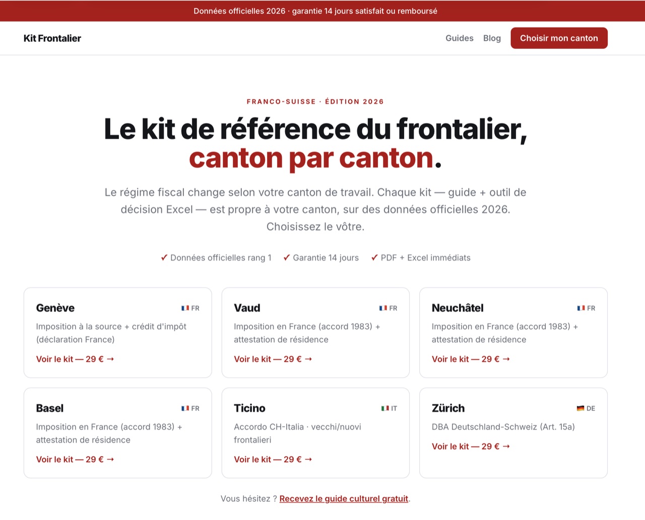 Kit Frontaliers